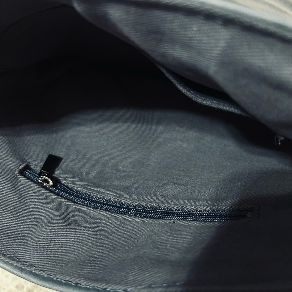 Blue Vegan Leather Crossbody Bag - Picture 7 of 13